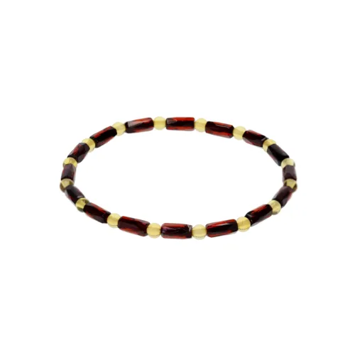 Natural Baltic amber bracelet "Autumn mosaic"