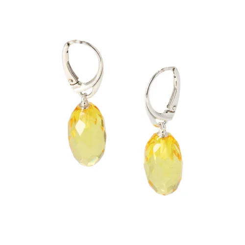 Natural Baltic amber earrings "Breath of Light"