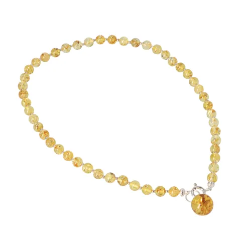 Natural Baltic amber necklace "Baltic Glow"