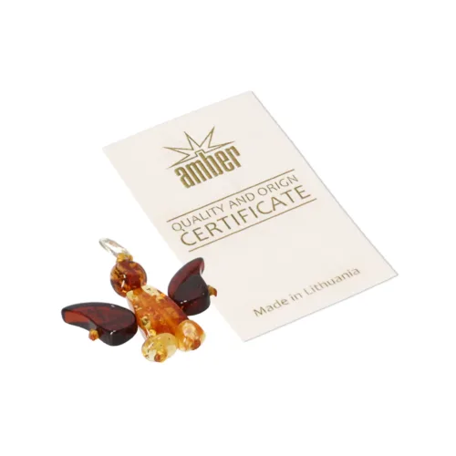 Natural Baltic amber pendant "Forest secret"