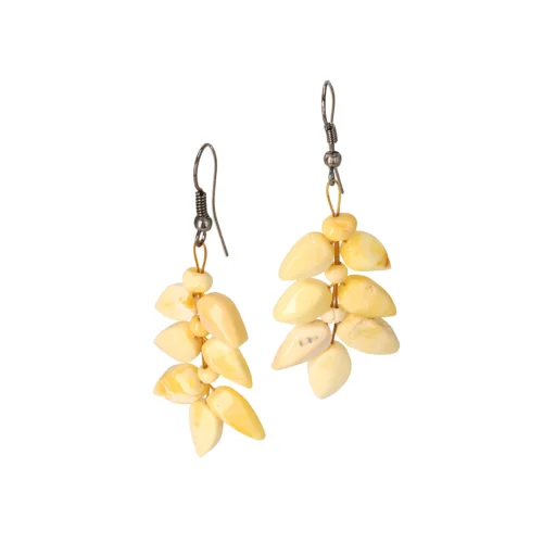 Natural Baltic amber earrings "Blossoms of Light"