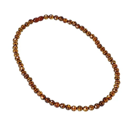 Natural Baltic amber necklace "Autumn mystery"