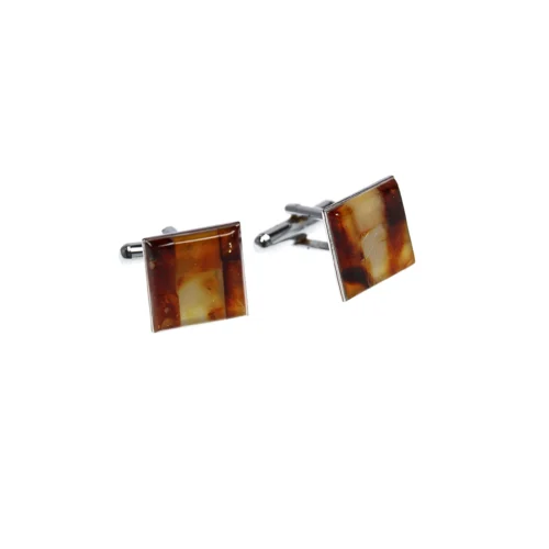 Natural Baltic amber pins "Autumn Glow"