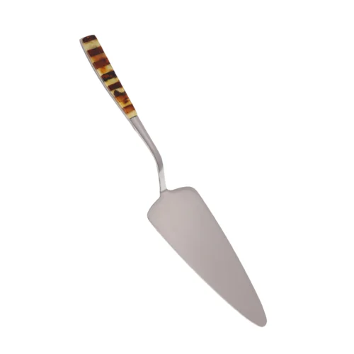 Natural Baltic amber cake spatula "Sweet Sparkle"